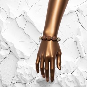 Wellness Lava Stones w/ White Howlite Gemstones